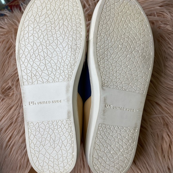 UNITED NUDE Womens Blue and Beige Slip On Size 9.5 - Picture 8 of 9